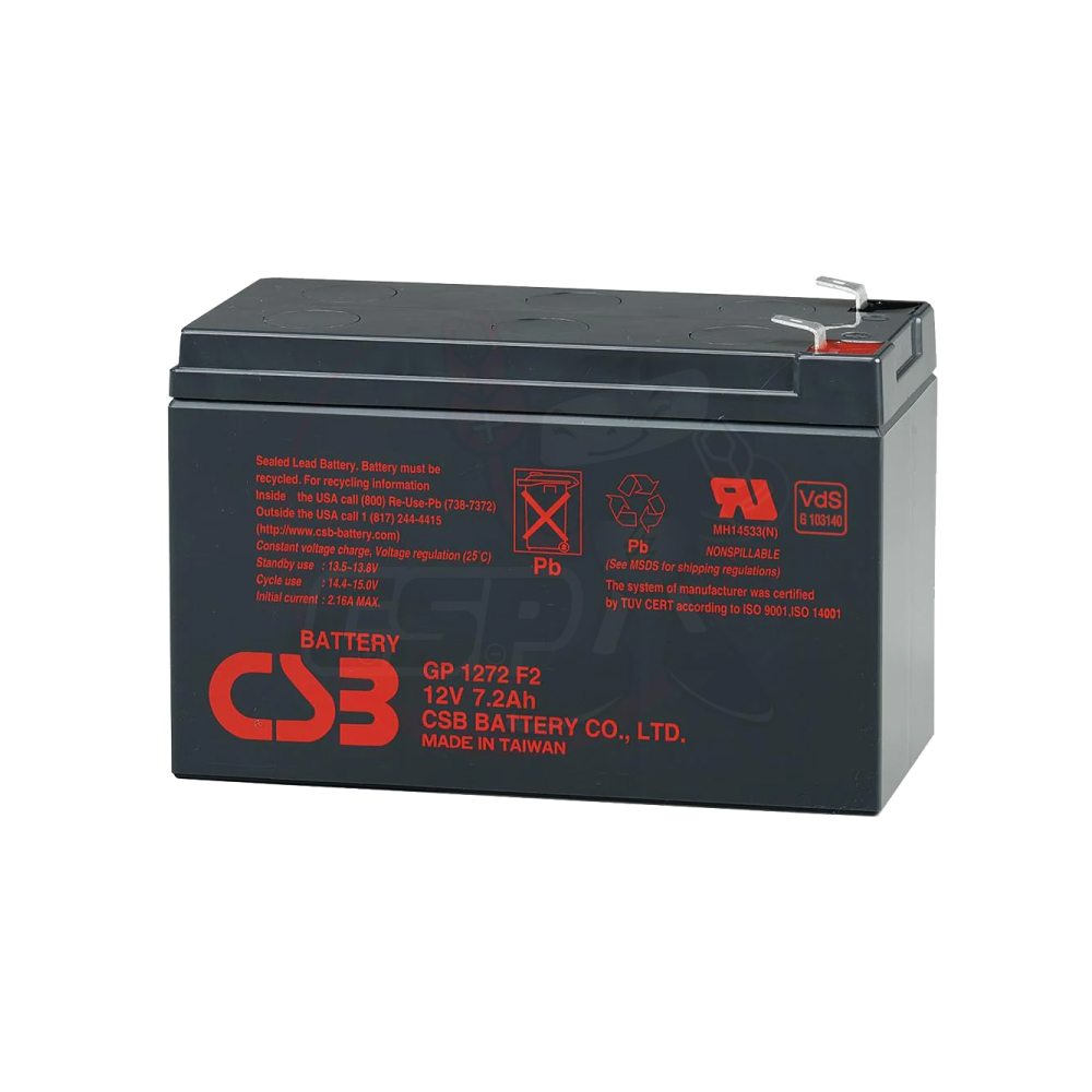 CSB GP1272F2 12V 7.2AH NP7.2-12 神戶電池 不斷電系統 電動車 太陽能設備電池【CSP】, , large