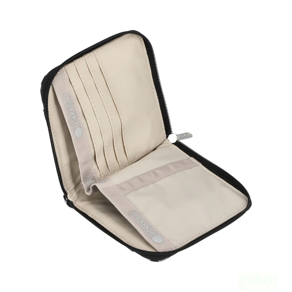 Lesportsac Compact Zip Wallet 極簡輕薄錢包 送禮-柔影豹紋, , large