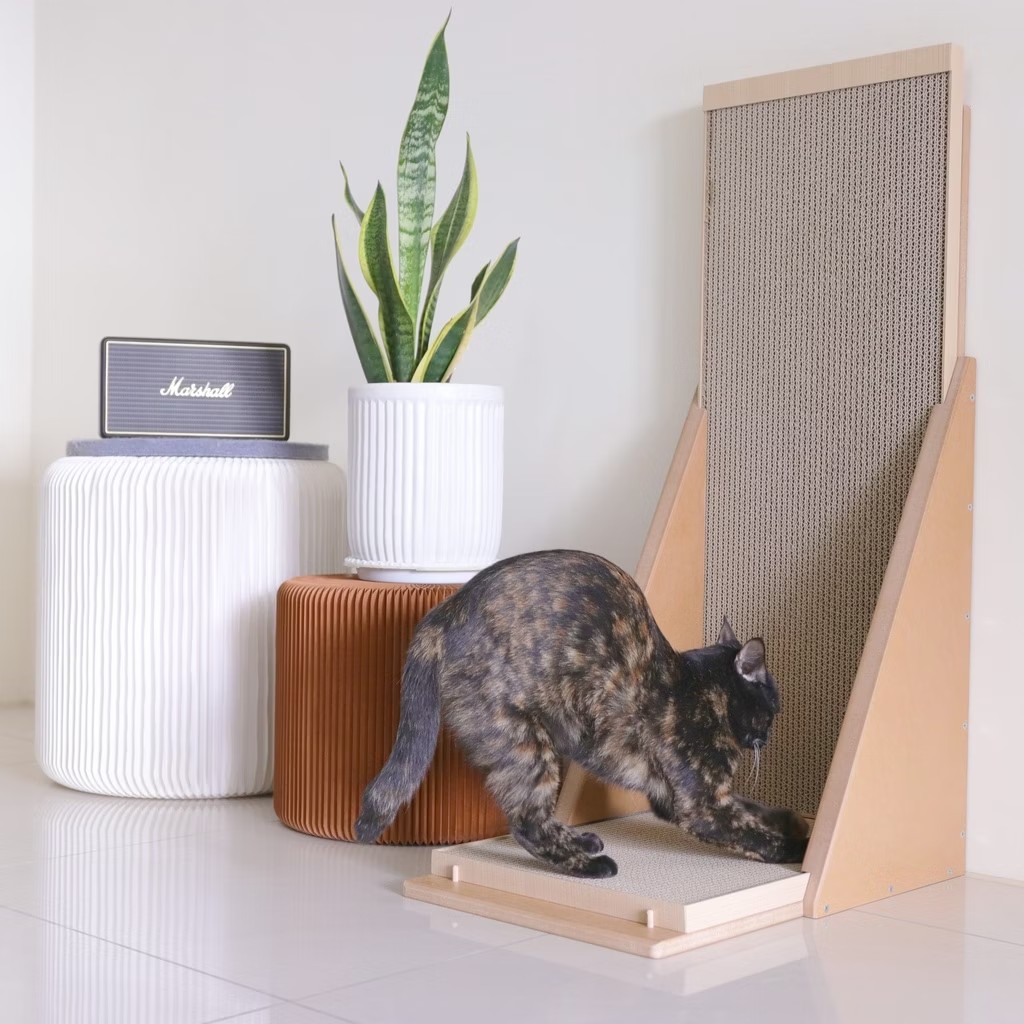 Climbing Cat | Upright Cat Scratching Board, , large