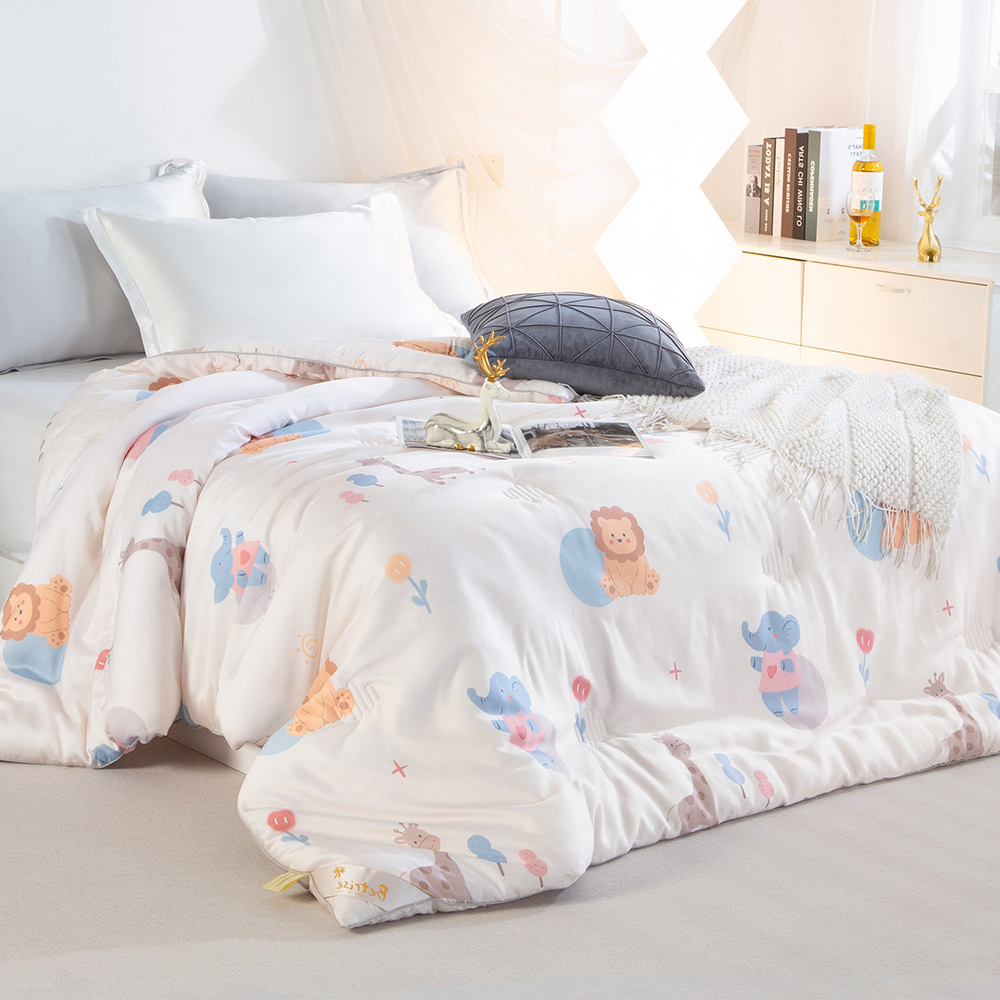【Betrise貝翠絲】Cool Summer Childish Series 60-count 100% Tencel Quilt Children's Summer Quilt 100x120cm-Please note the color, if no note is made, it will be shipped randomly, , large