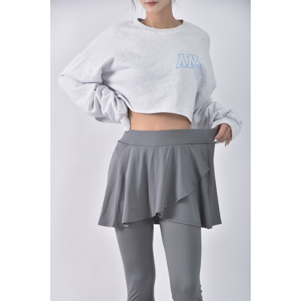 (M) kodz高腰質感韻律綠色長褲二手衣, , large