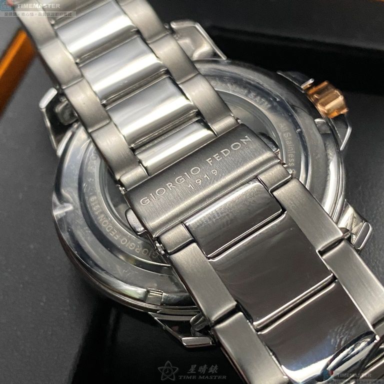 [星晴錶業]GiorgioFedon1919手錶,46mm,GF00113銀白色錶面銀錶殼銀色精鋼錶帶款, , large