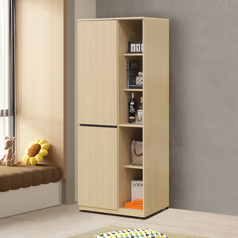 【Homelike】喜家居2.5尺雙吊置物衣櫃(2501), , large