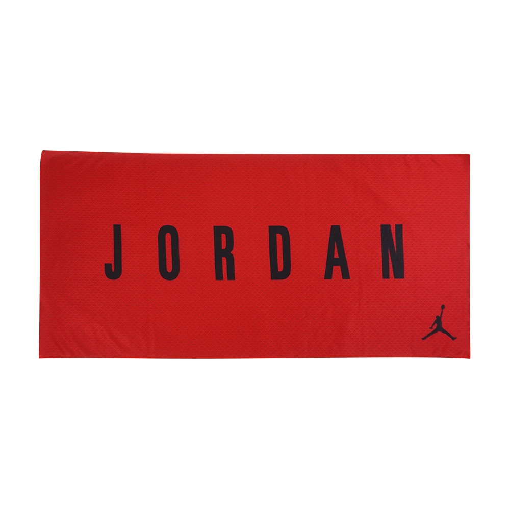 NIKE JORDAN COOLING TOWEL MEDIUM 毛巾 75x35cm 運動毛巾 涼感 冰感 輕柔 紅, , large