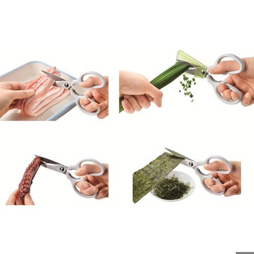 Baffle cooking scissors, , large