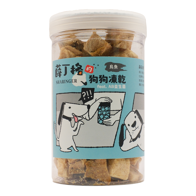 【SHARINGER 薛丁格】益生菌狗狗凍乾 100g-烏魚丁