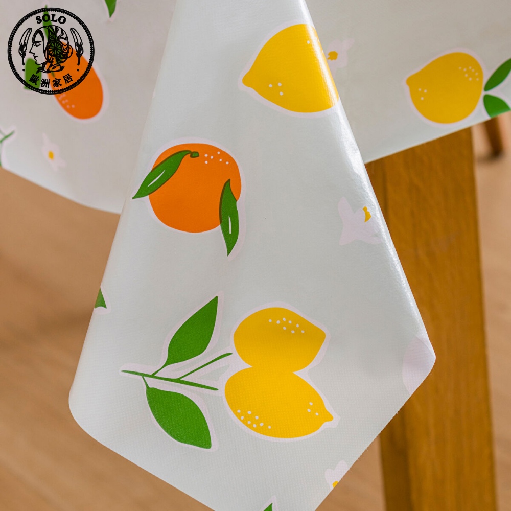 【SOLO Vintage】LCW Home 140x180cm Orchard Fruits Table Cloth Waterproof, , large