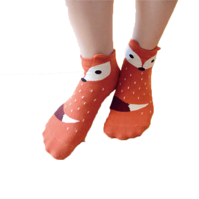 【現貨】MIT台灣製 趣味立體止滑童短襪-狐狸(尾巴款) HP5051, , large