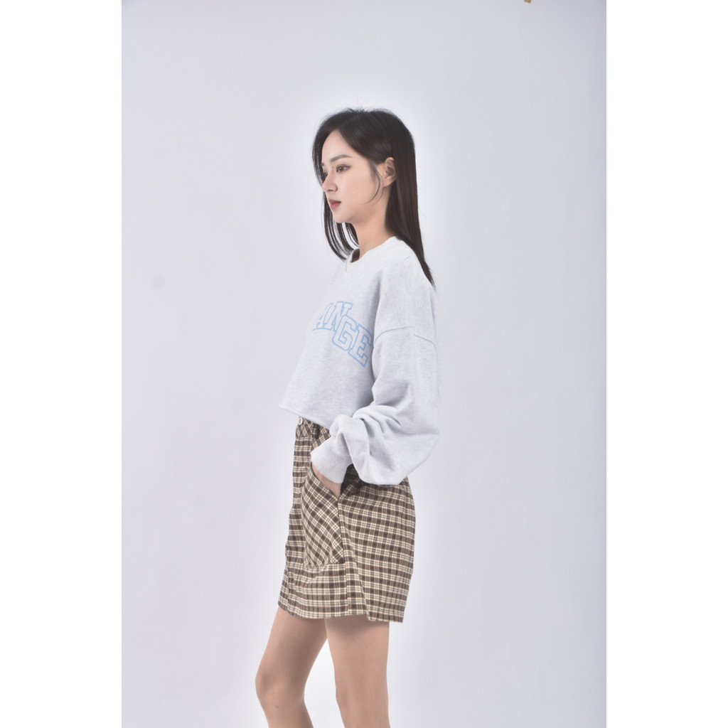 (L) bella studio質感棕色短裙二手衣, , large
