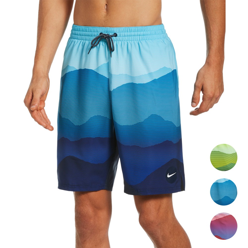 出清 NIKE LANDSCAPE 成人男九吋海灘褲 沙灘褲 衝浪褲 短褲 DRI-FIT NESSB528, , large