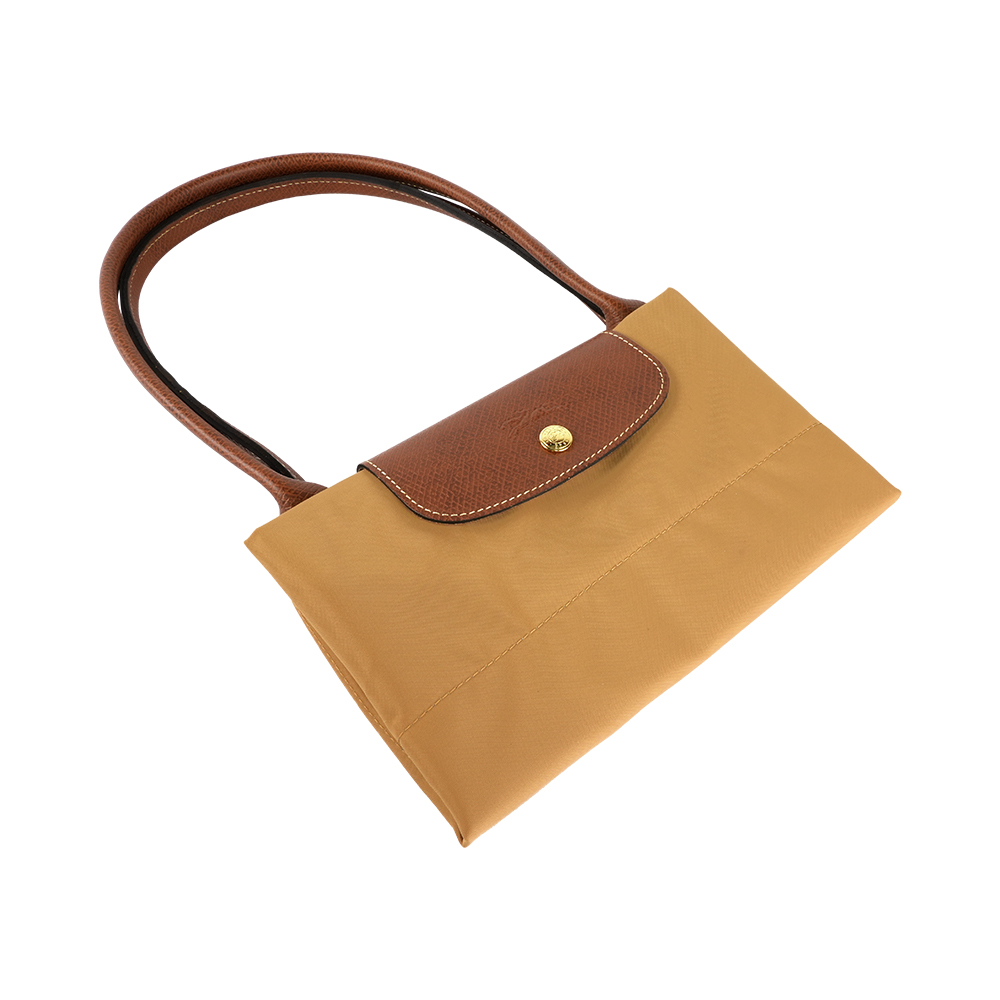LONGCHAMP L號長把LE PLIAGE摺疊水餃包(鹿褐色), , large