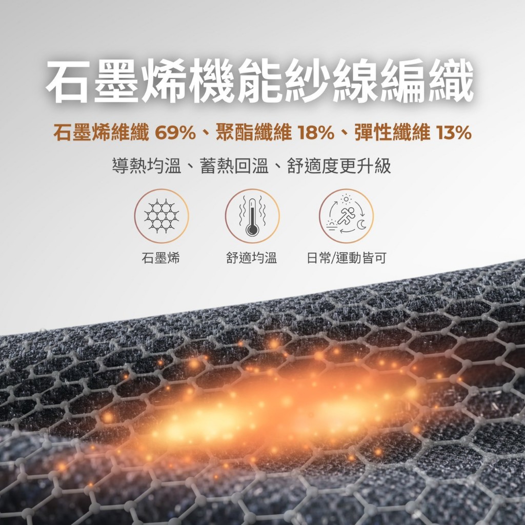 【Cheau Chi 】Graphene Knee Support Brace - Breathable, Support, , large