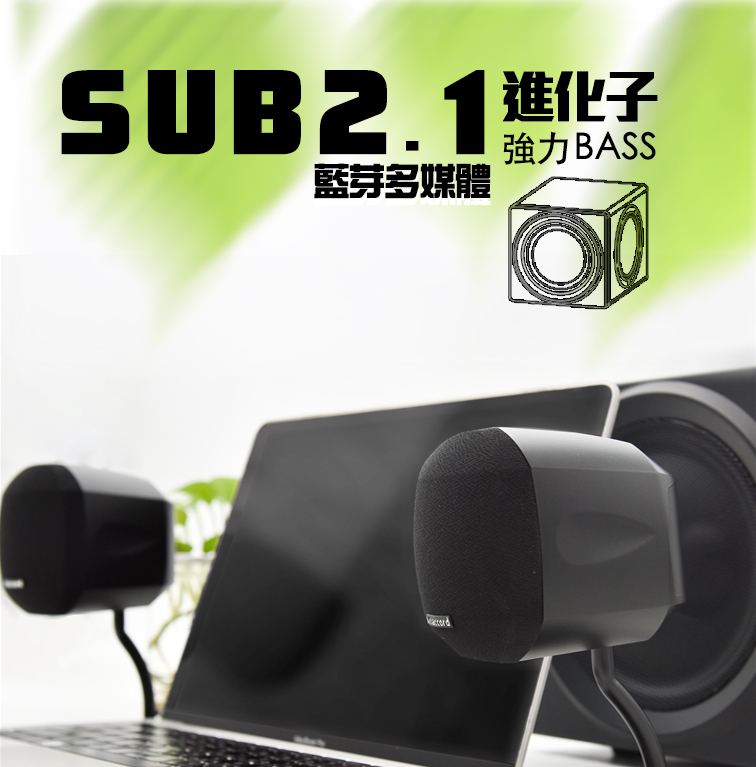 Anaccord雅那歌音響 SUB-2.1 Evolve Sub 2.1 | bluetooth multi-media speakers 1set
