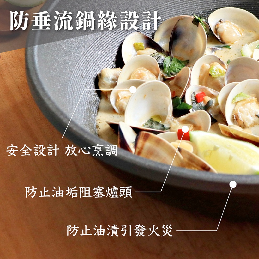 Miyaco 米雅可 遠紅外線陶瓷不沾深型平底鍋鐵鏟可用無蓋附蓋 無蓋32cm-Leidea樂德兒, , large