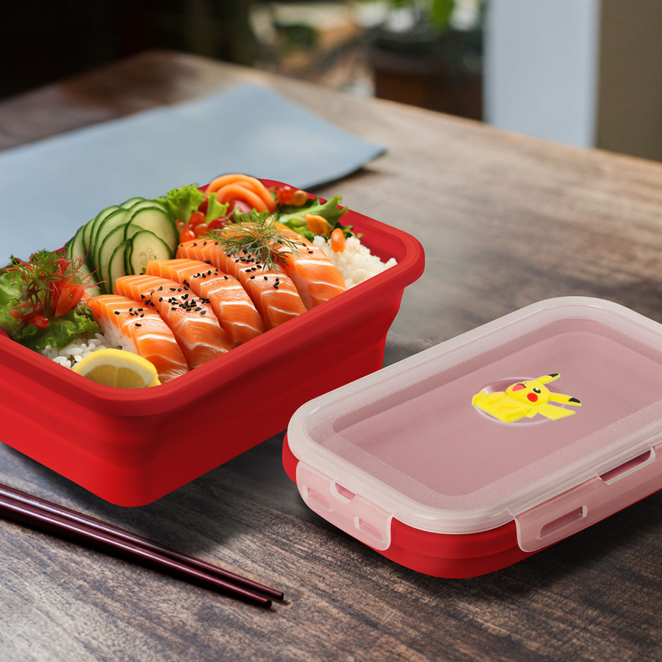 Silicone Foldable Food Container-PIK-8, , large