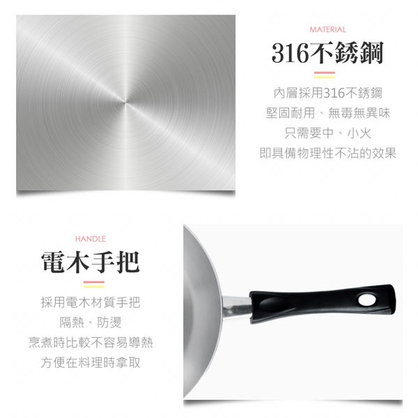 PERFECT 理想牌 金緻316不鏽鋼七層複合金平底鍋附蓋 附蓋30cm-Leidea樂德兒, , large