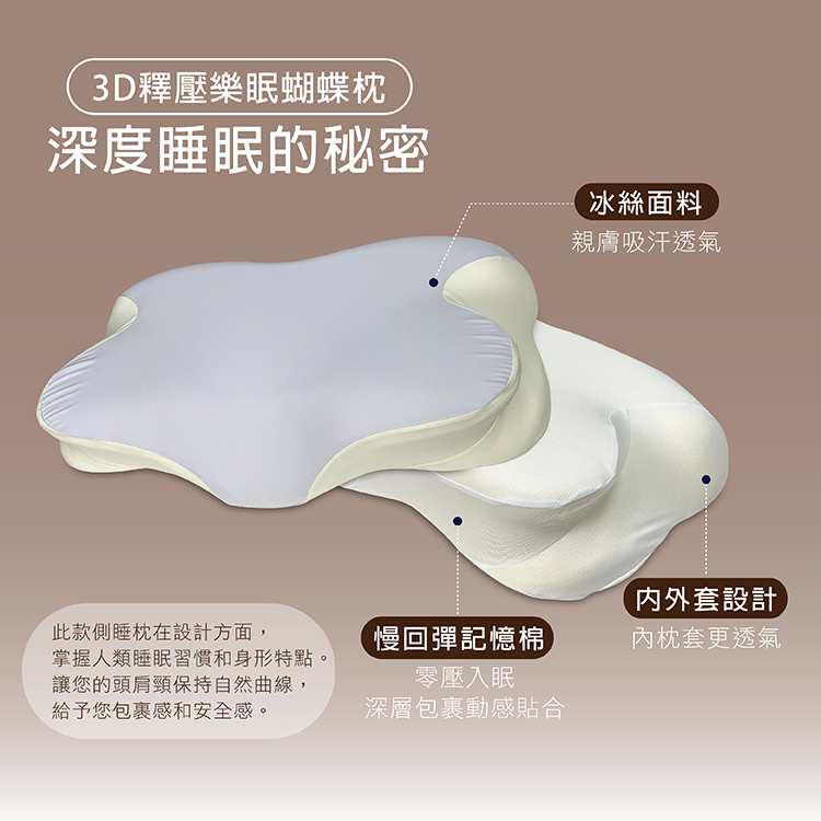 3D釋壓樂眠蝴蝶枕, , large