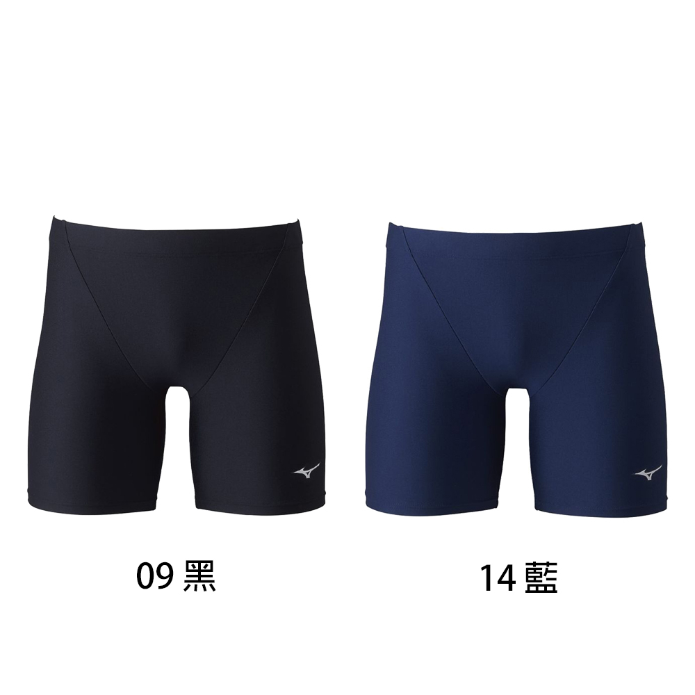 [秉宸] MIZUNO SWIM BASIC 男泳褲 黑色 藍色 彈性纖維 素面泳褲 N2MBAA01 23FWO, , large