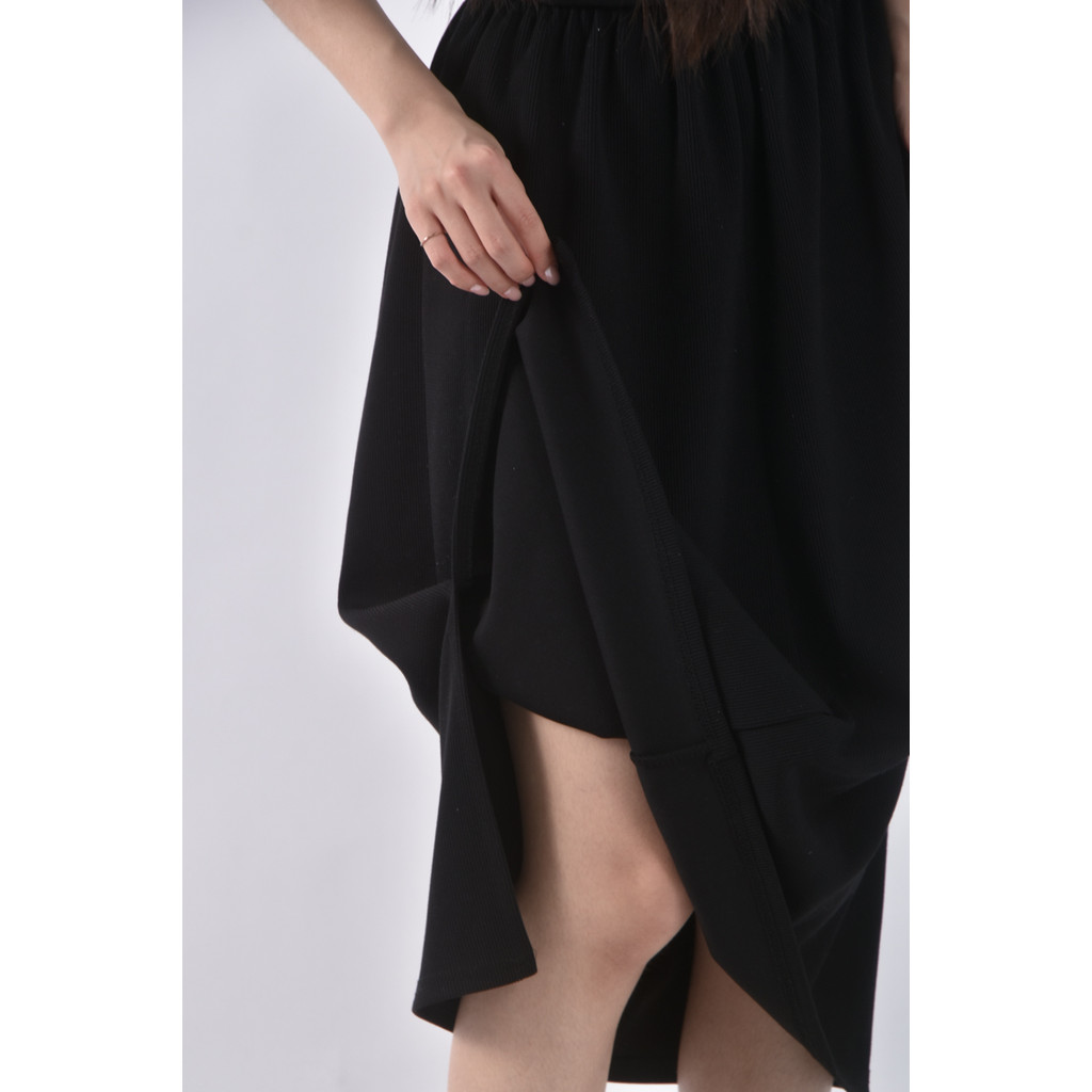 (S) 休閒黑色長裙二手衣, , large