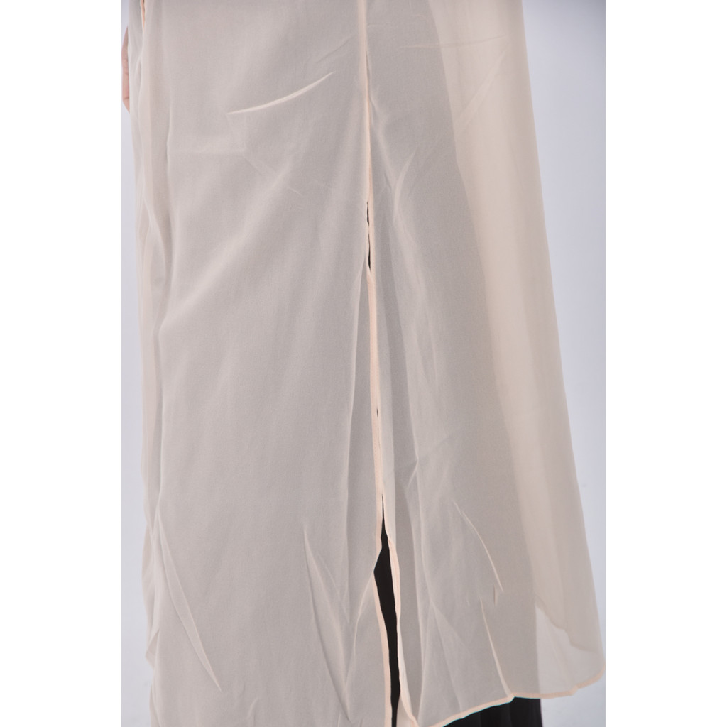 (L) 透紗杏色罩衫二手衣, , large