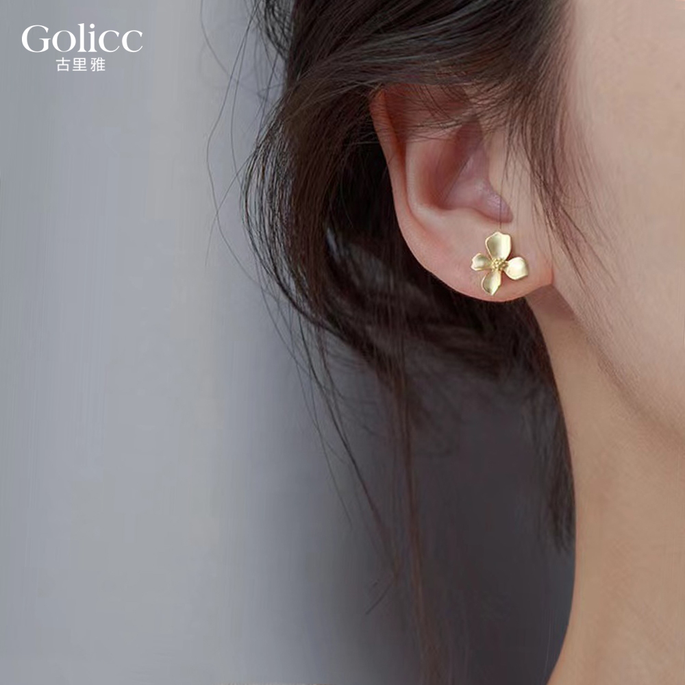 【Gulicc】古莉可 耳環 金色桂花 氣質耳環, , large