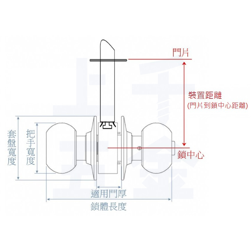 喇叭鎖【LUCKY 幸福】門鎖 銀色 1000 1030 幸福牌 60mm 85mm 浴廁鎖 房間鎖, , large