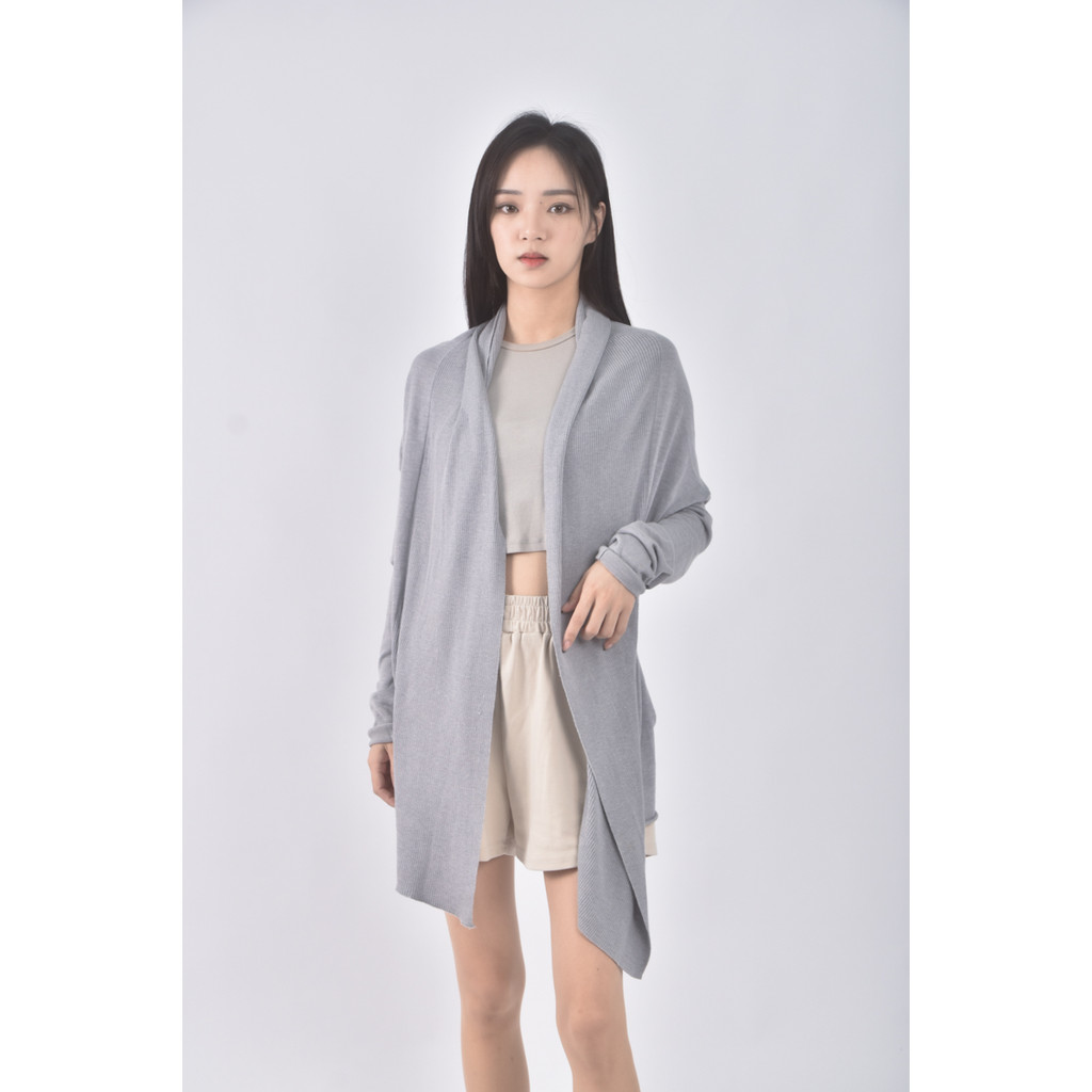 (L) joseph質感棉質灰色罩衫二手衣