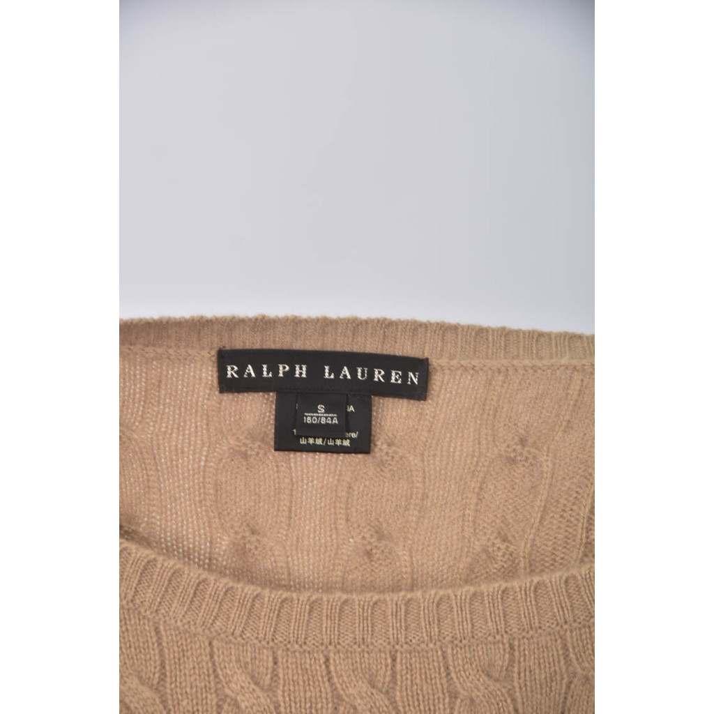 (S) ralph lauren羊毛純羊絨棕色上衣二手衣, , large