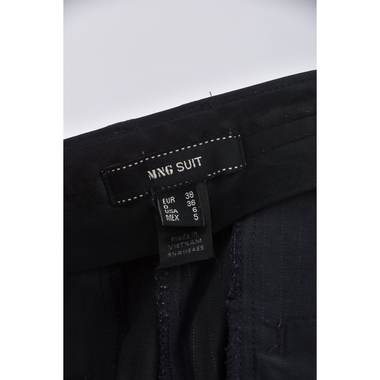 (XL) mango條紋黑色長褲二手衣, , large