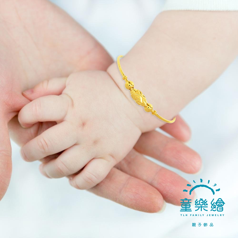 【童樂繪金飾】兒童彌月黃金手環- 幸運轉運珠 約重0.74錢±0.05 (滿月 彌月金飾 彌月禮), , large