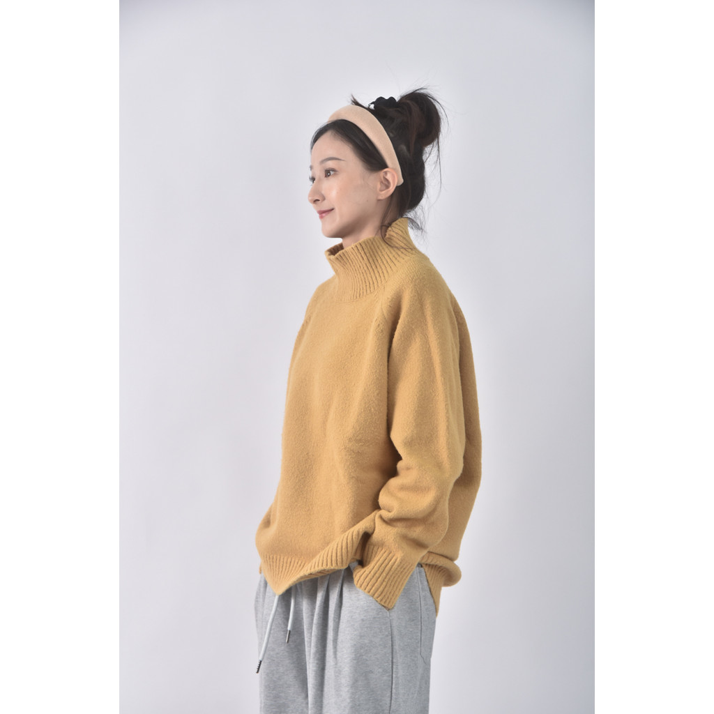(XL) lowrys farm質感素面橘色長袖上衣二手衣, , large