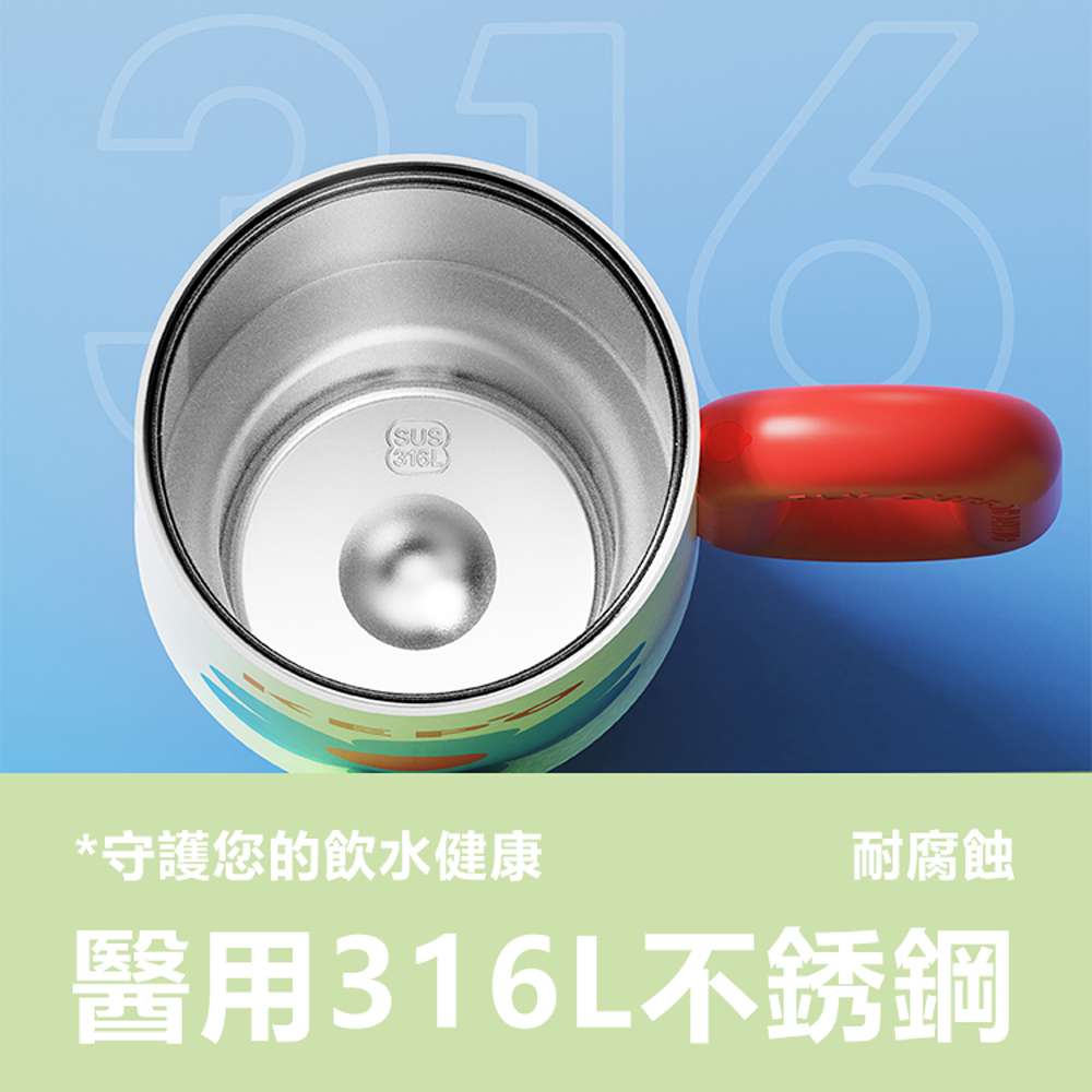 KEPO LQ 1200ml KC007巨無霸吸管花園冰霸杯內膽316不銹鋼 小碎花, , large