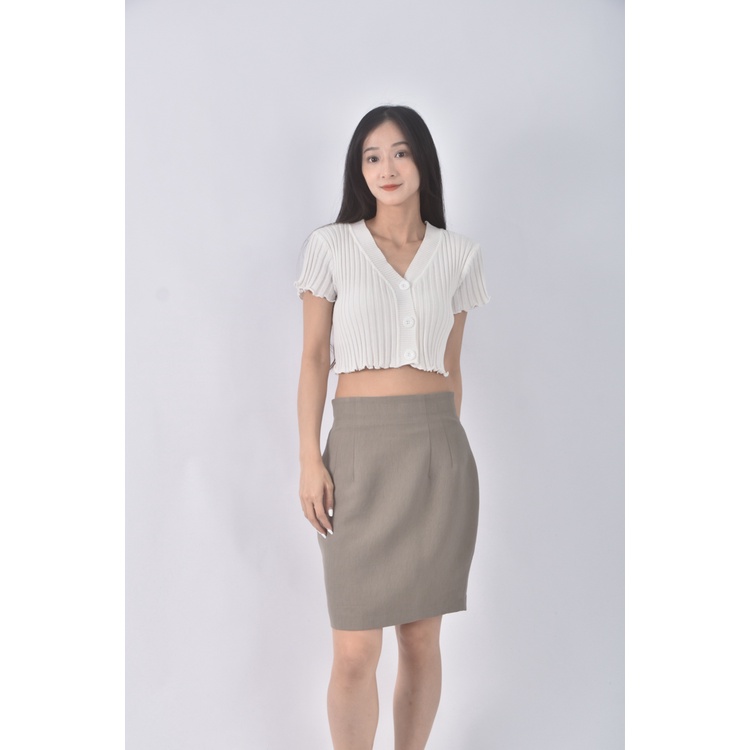 (M) 質感綠色短裙二手衣