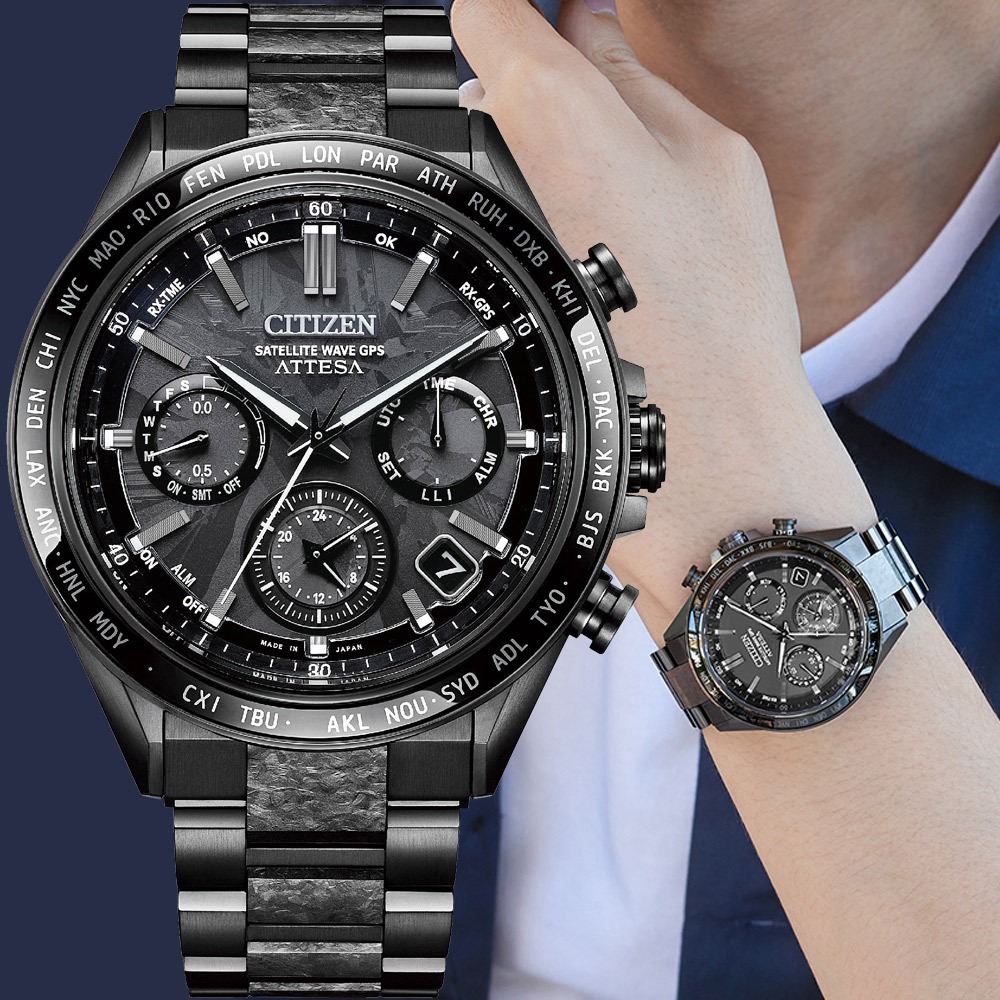 CITIZEN 星辰 HAKUTO-R限定款 限量 鈦 GPS衛星對時光動計時手錶 CC4067-66E, , large