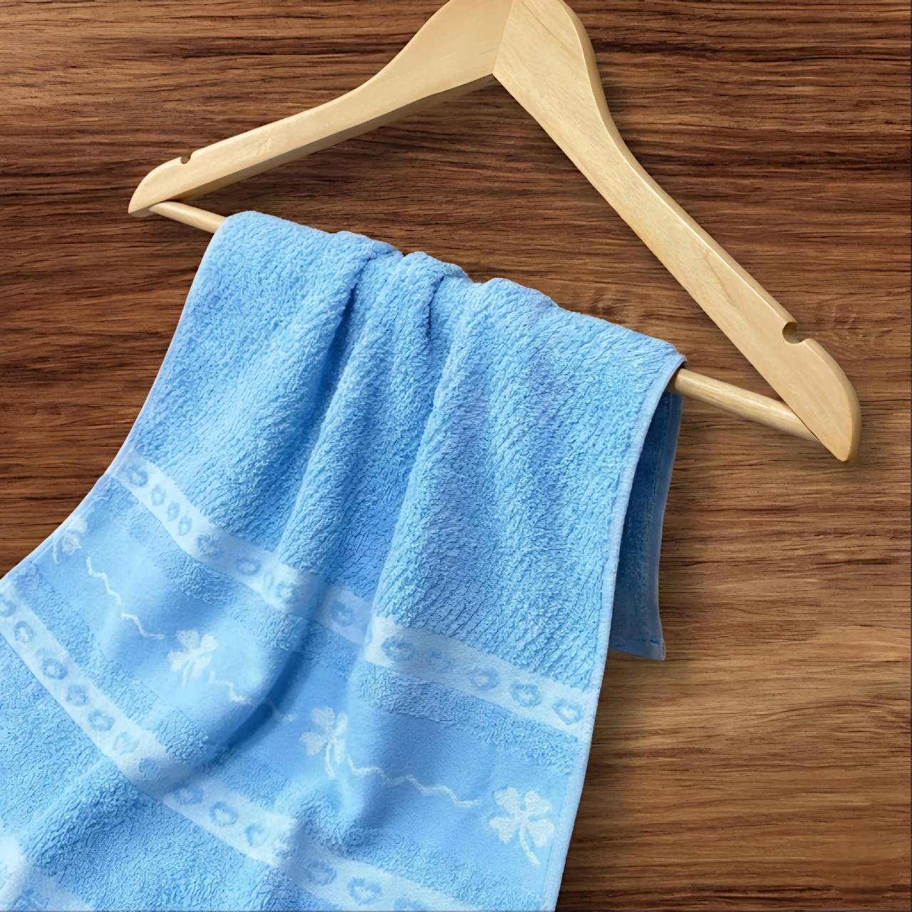 凱美浴巾｜MIT台灣製 厚實抗菌竹炭浴巾 愛心幸運草款, , large
