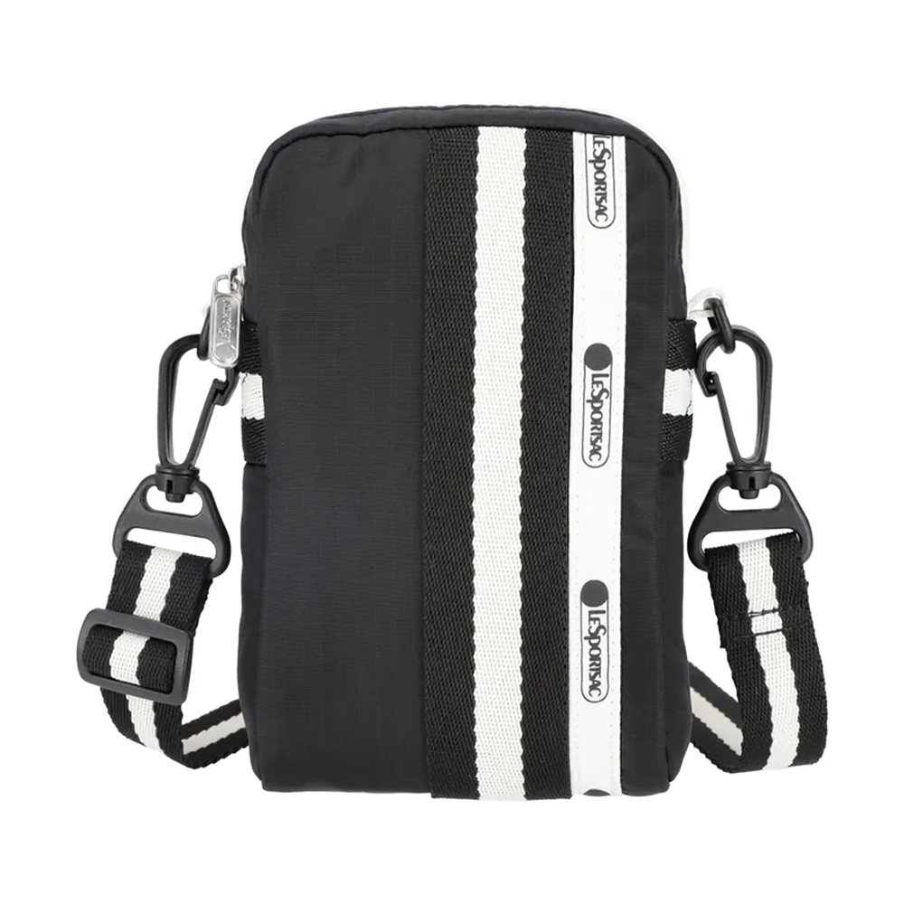 |快速出貨|Lesportsac Mini Web Crossbody 隨身小包 手機包/ 滾邊夜幕黑, , large