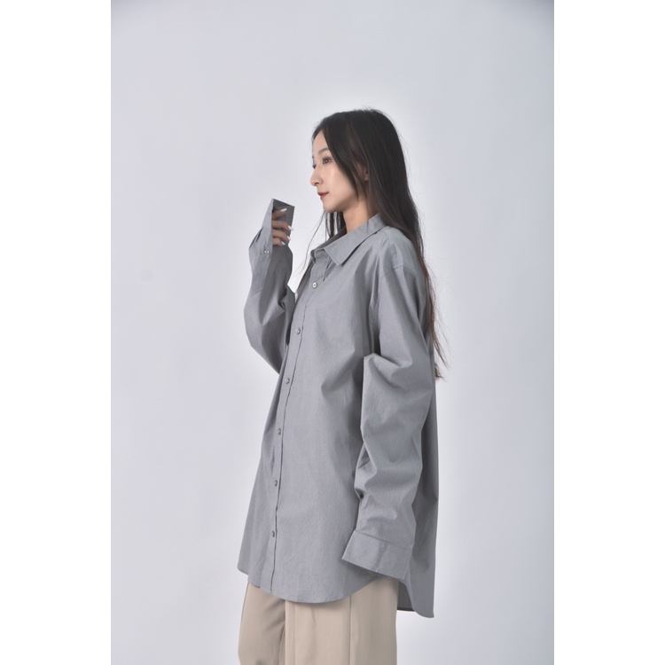 (XL) gap質感棉質灰色長袖上衣二手衣, , large