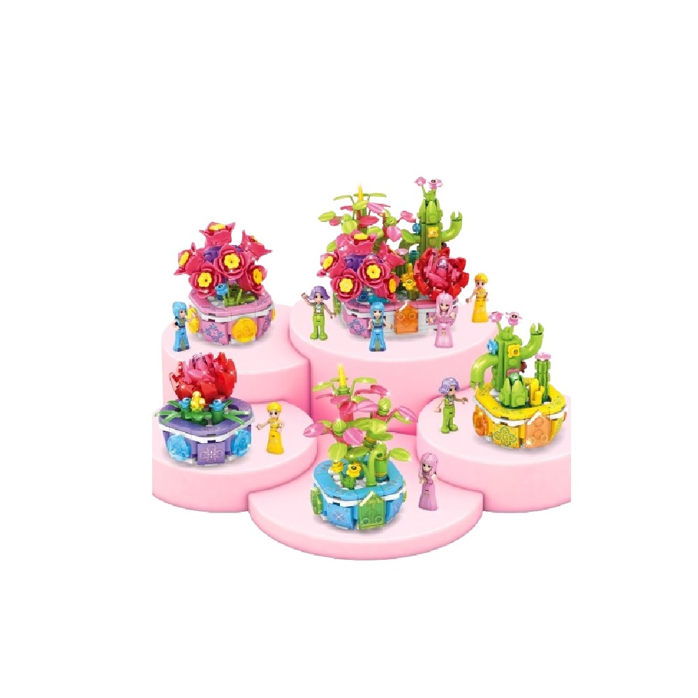  [Brick Republic]LE DI PIN 8101 Floral Diary &ndash; Set of 4 (Educational Building Blocks)