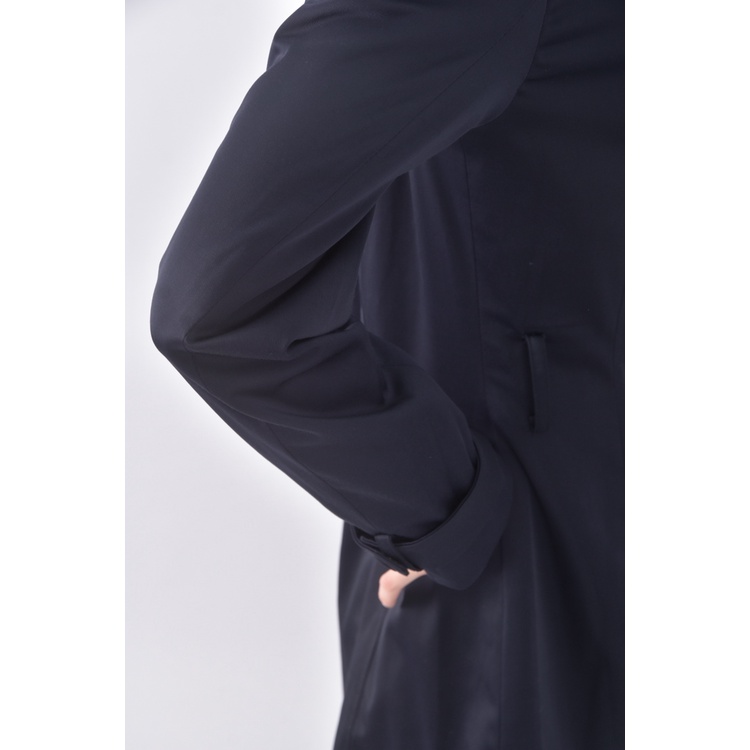 (S) motivi質感棉質風衣藍色外套二手衣, , large