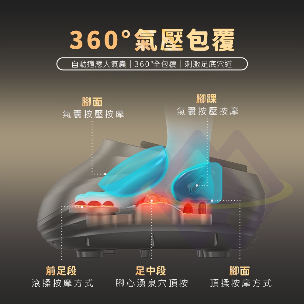 【HeTong】Full-Coverage Heated Foot Massager – Battleship Gray, 軍艦灰(贈一副鞋套), large