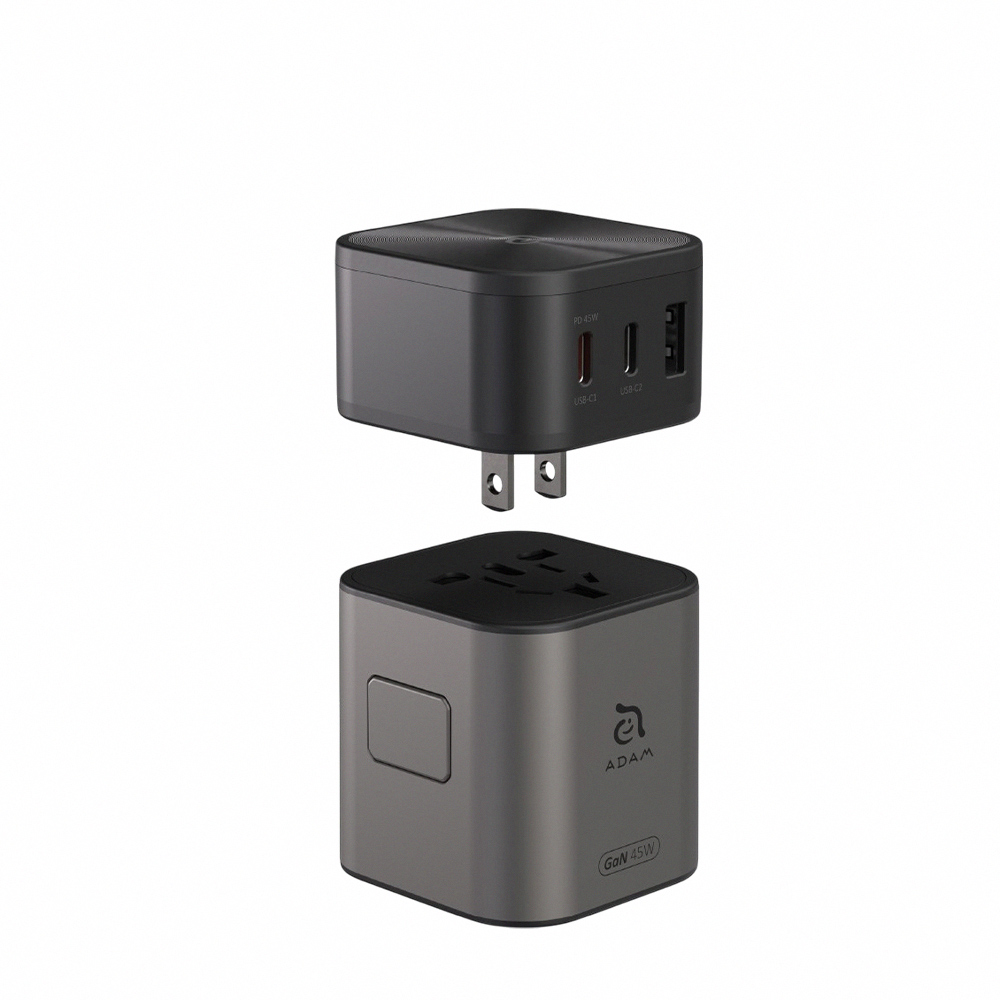 【Adam Elements】T45 45W Travel Power Adapter-Black, , large