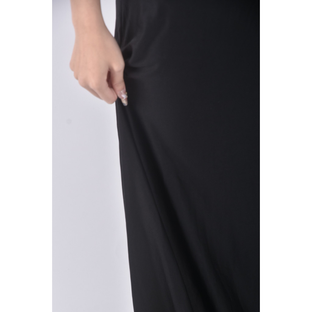 (F) 質感一片式黑色長裙二手衣, , large