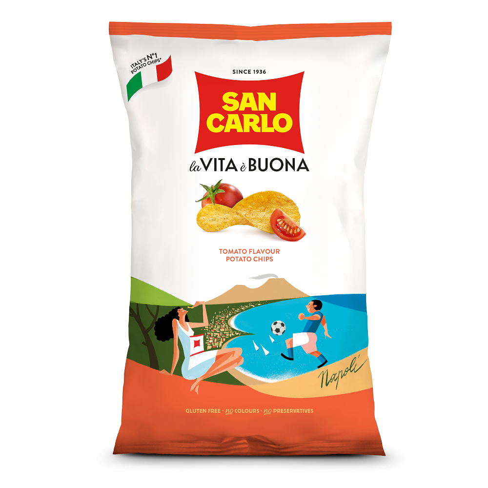 San Carlo Potate Chips Tomato, , large