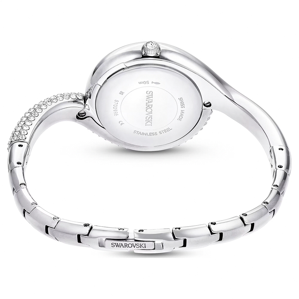 SWAROVSKI 施華洛世奇 Dextera 迷人曲線手鐲式水晶手錶 女錶-29mm 送禮推薦 5700996, , large