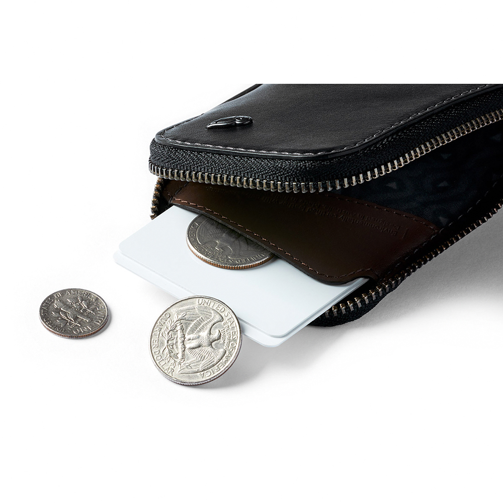 |快速出貨|Bellroy 小錢包 卡片收納包 拉鍊包 零錢包 優質環保皮革-黑, , large
