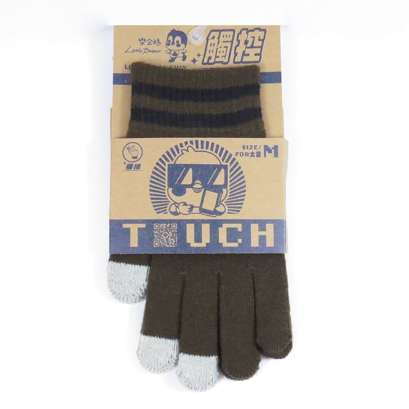 童樂企鵝保暖觸控手套, , large