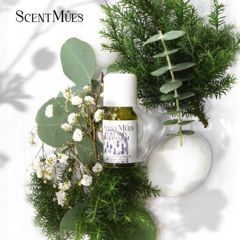 【ScentMûes森繆斯】薰衣草天竺葵純精油 10ml (優雅清新花香), , large