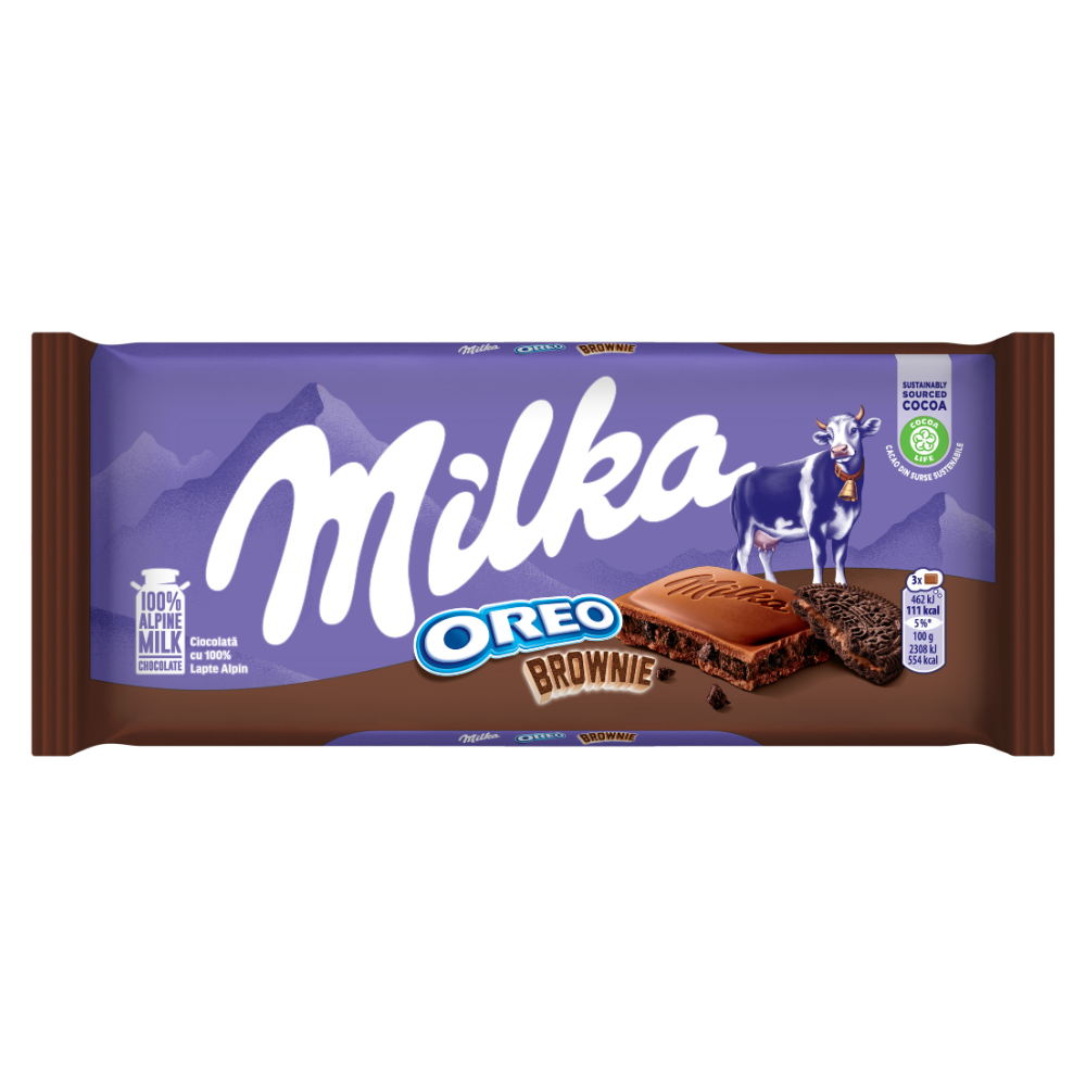 Milka OREO 餅乾夾心牛奶巧克力100g, , large