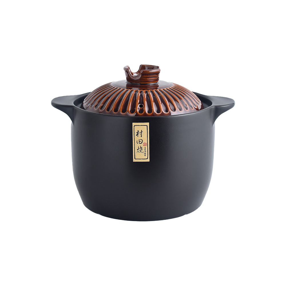 SHCJ 古銅赤耐熱陶鍋煲鍋5.5L 燜燒燉煮 一鍋多用 熬湯燉湯必備, , large