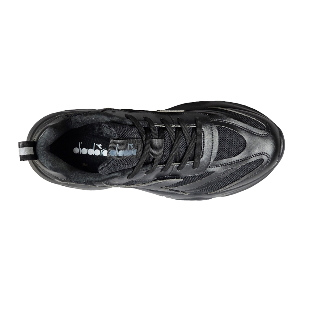 DIADORA迪亞多那 輕量時尚老爹鞋 男運動鞋 女運動鞋 男鞋 女鞋 休閒鞋 吸震 回彈 厚底 Q彈 乳膠鞋墊 黑 白, , large